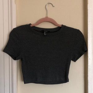 Forever 21 Ribbed Crop Top